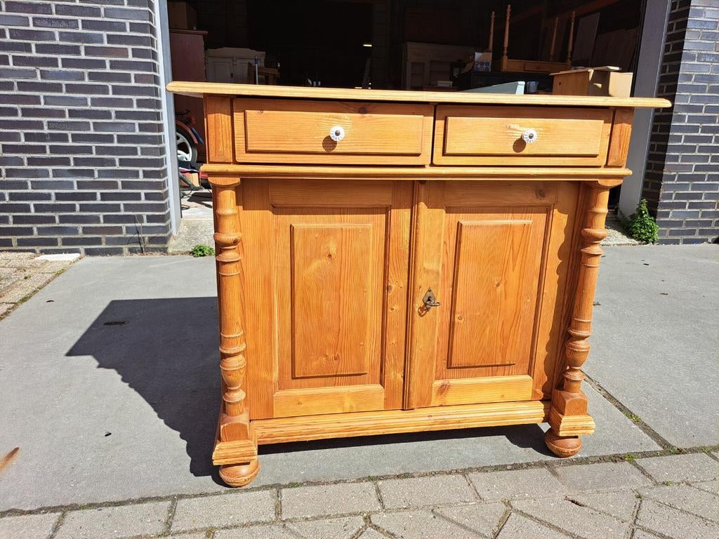 Grenen ladekast commode tv kastje, RoDeKo Volendam, R.kooij65@gmail.com, Gebruikt, Met deur(en)