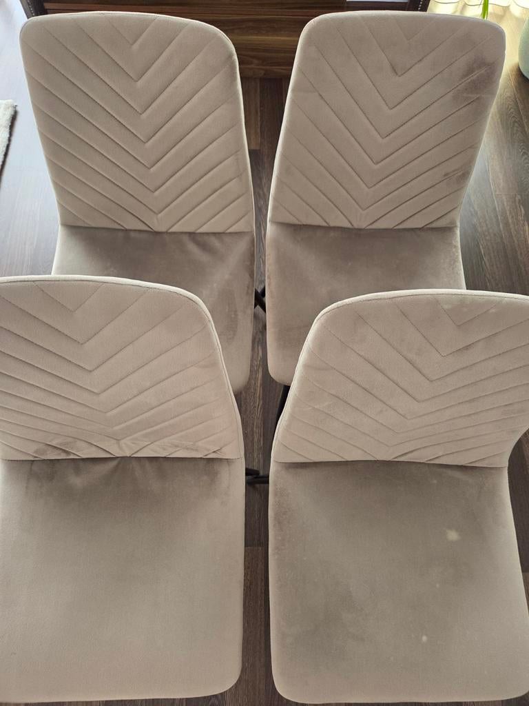 4 eetkamerstoelen met lichte gebruikssporen, Ophalen, Gebruikt, Overige kleuren, Modern