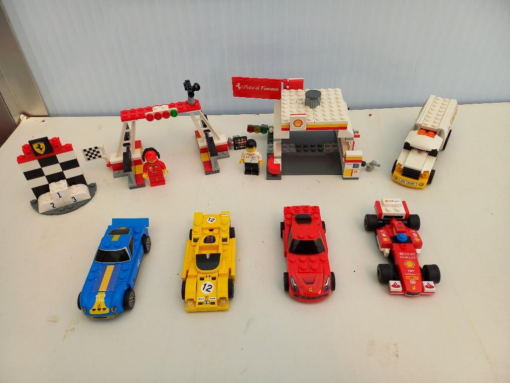 Adv. 12 Lego Shell Ferrari Collectie, Overige thema's, Lego, Ophalen of Verzenden, Complete set