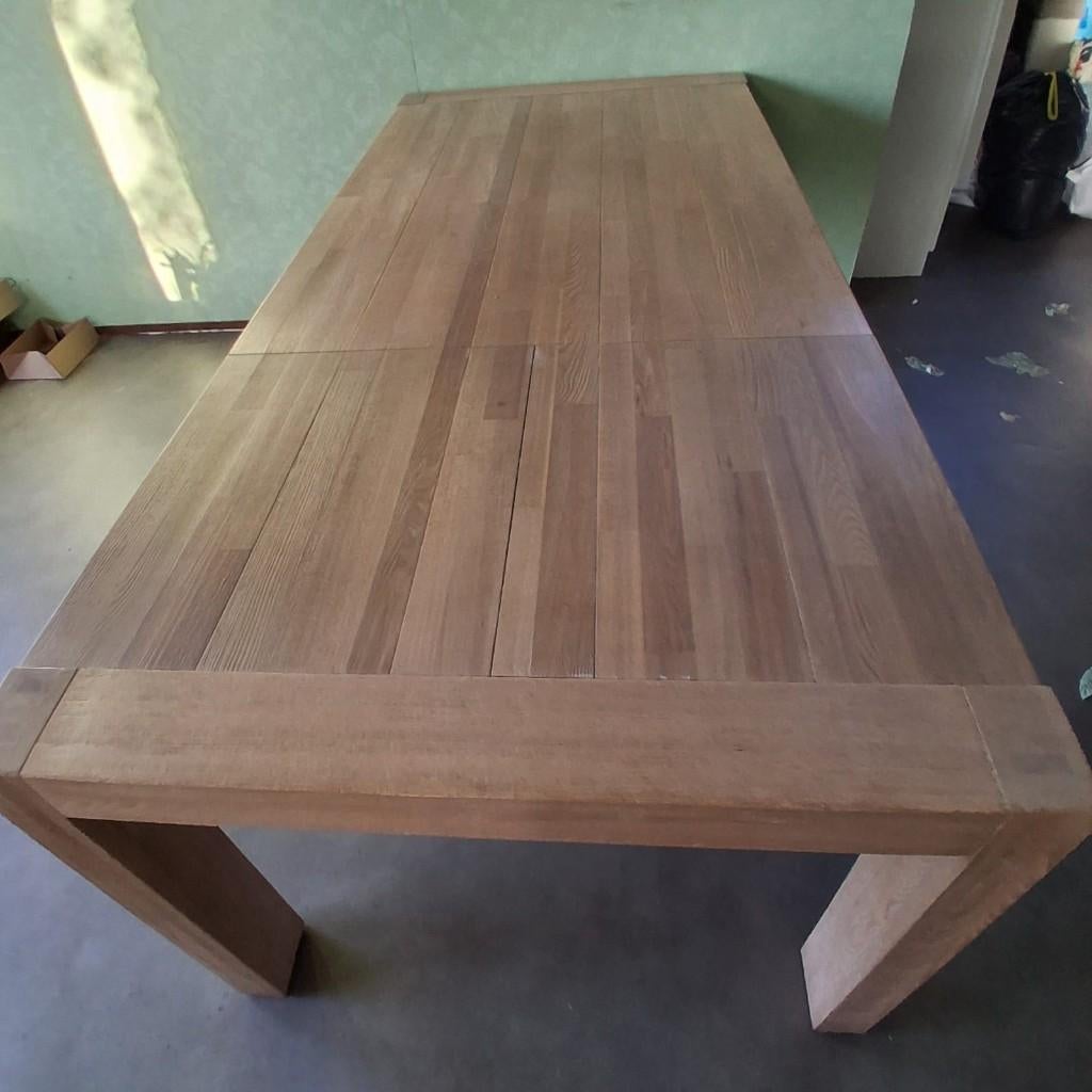 Mooie, stevige tafel. Uitschuifbaar!, Ophalen, 50 tot 100 cm, Zo goed als nieuw, Vijf personen of meer