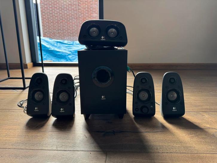 Logitech Z506 speakers (5.1), Computers en Software, Pc speakers, Gebruikt, Audiokanaal 5.1, Ophalen of Verzenden