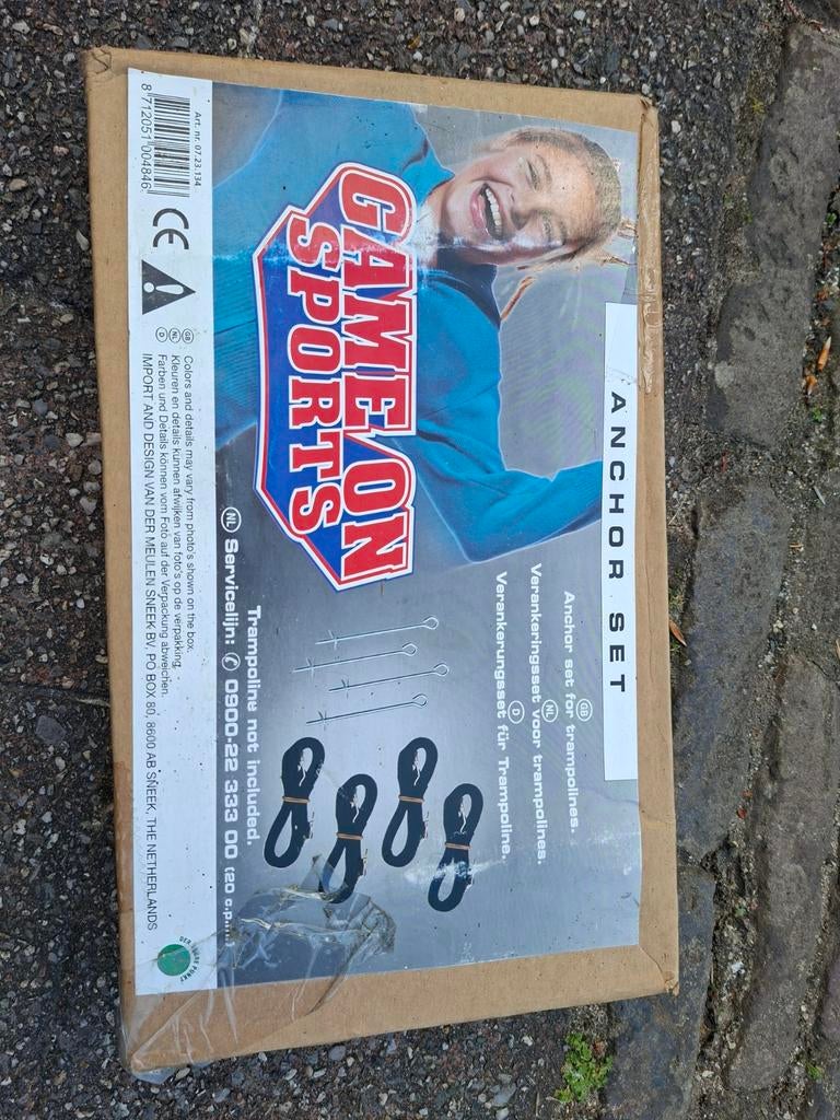 Trampoline verankeringsset - Game On Sports, Kinderen en Baby's, Speelgoed | Buiten | Trampolines, Ophalen, Nieuw