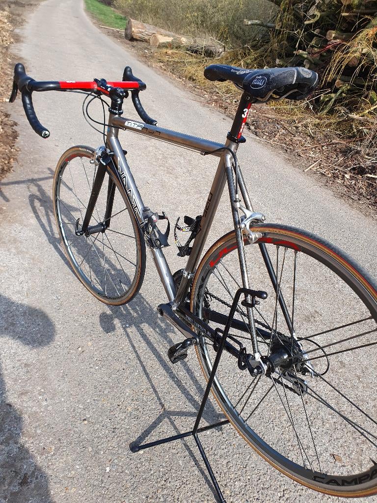 Titanium /carbon maat 58 cm campagnolo /dura ace van tuyl, Fietsen en Brommers, Fietsen | Racefietsen, 28 inch, Ophalen of Verzenden