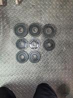 Gietijzeren Halterschijven Set - Verschillende Gewichten, Ophalen, Gebruikt, Armen, Halterschijven