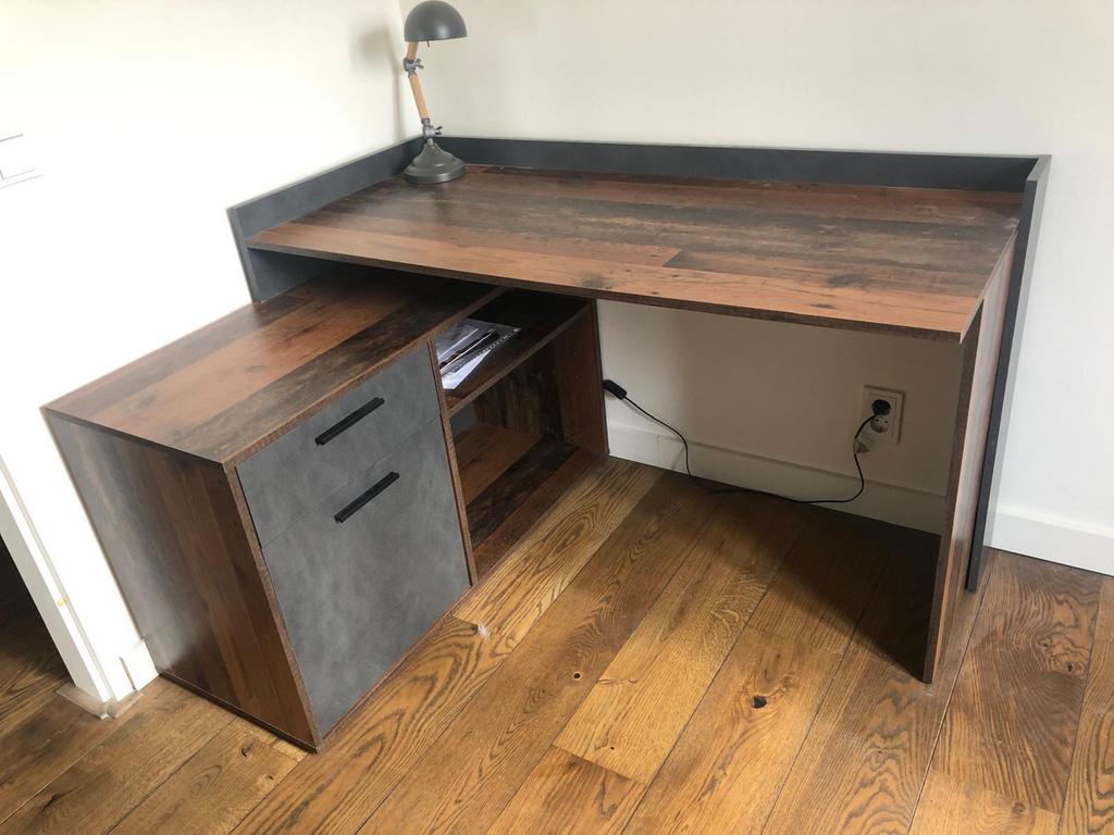 Bureau meubella nieuw, Ophalen of Verzenden, Opbergruimte, Nieuw, Hoekbureau