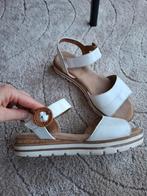 Gabor Sandalen Slippers Leer Wit Maat 40, Gabor, Ophalen of Verzenden