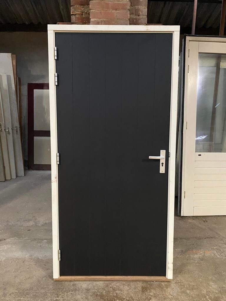 POORT/SCHUURDEUR MET KOZIJN (H217xB103,5) NIEUW!, Doe-het-zelf en Verbouw, Kozijnen en Schuifpuien, Deurkozijn, Nieuw, 150 tot 225 cm