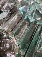 Jaren 80 Brutalist glazen sculptuur / wanddecoratie, Gebruikt, Onbekend, Ophalen of Verzenden, Onbekend