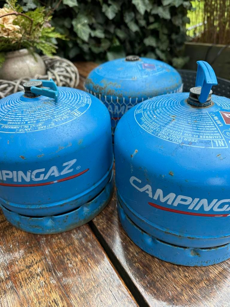 3x Campingaz gasflessen 904 (leeg), Ophalen of Verzenden, Gebruikt