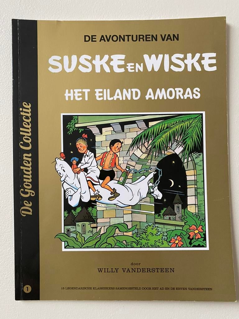 Suske en wiske op het eiland amoras de gouden collectie, Eén stripboek, Ophalen of Verzenden, Zo goed als nieuw