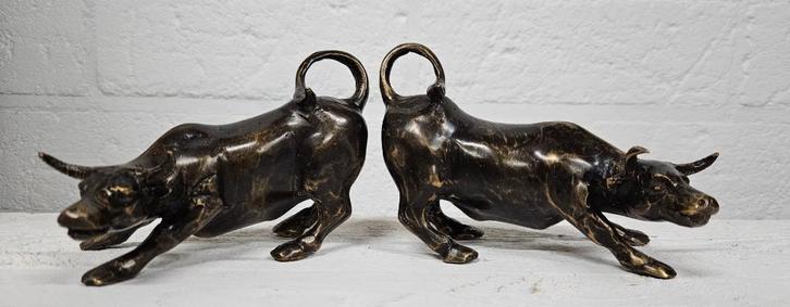 STIER / WALL STREET STIER / BRONS / 14 CM LANG, Verzamelen, Dierenverzamelingen, Nieuw, Beeldje of Figuurtje, Boerderijdier, Ophalen of Verzenden