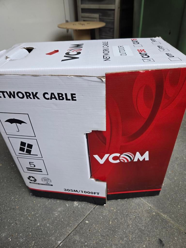 VCOM FTP Netwerkkabel Outdoor CAT5E, Ophalen of Verzenden, Nieuw