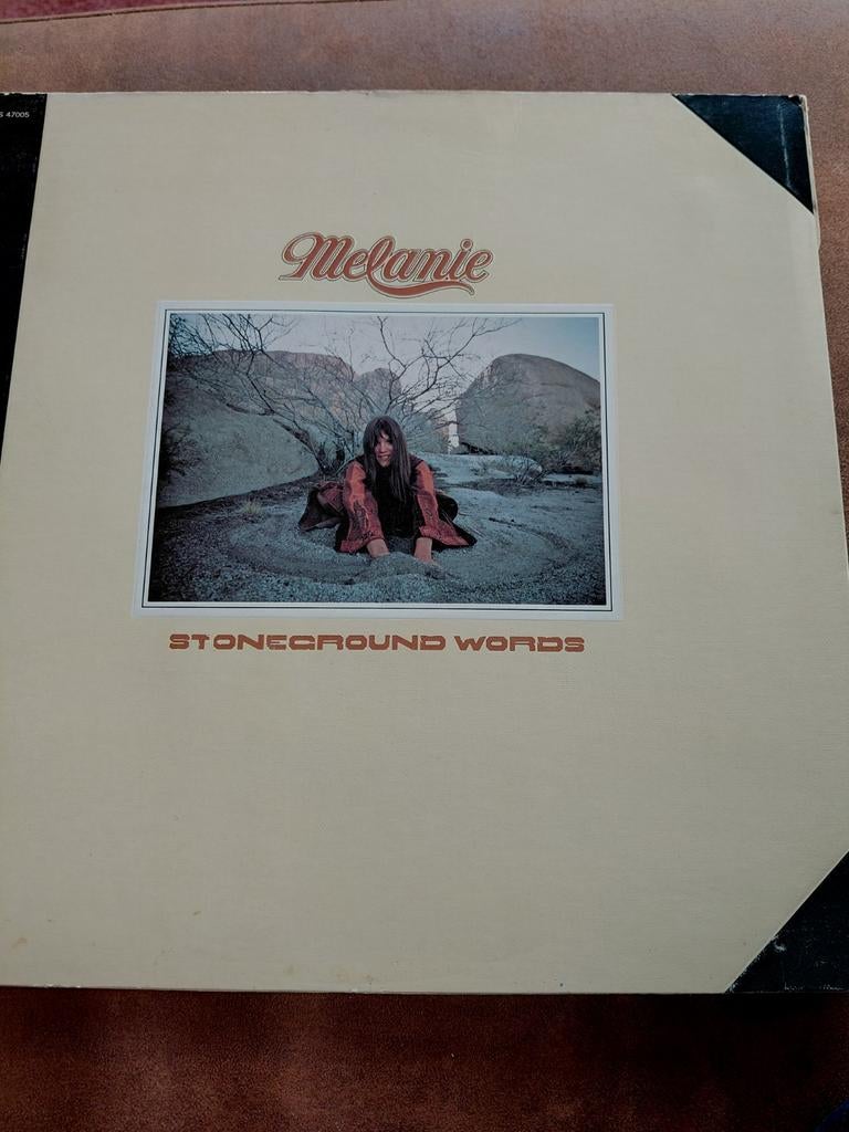 Melanie - Stoneground Words LP met 3-delige poster, Gebruikt, Inclusief poster, Ophalen of Verzenden, 1970 - 1979