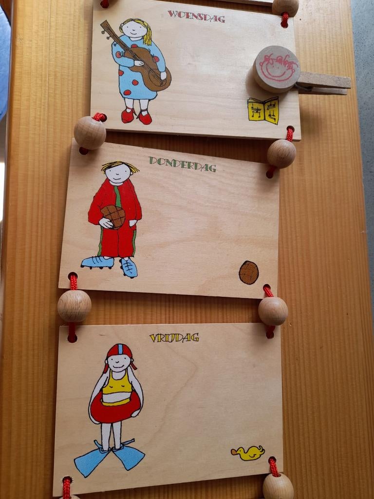 JABBIBEJAN WEEKPLANNER  WEEKKALANDER PLANNER voor kids, Kinderen en Baby's, Ophalen of Verzenden, Zo goed als nieuw, Wanddecoratie