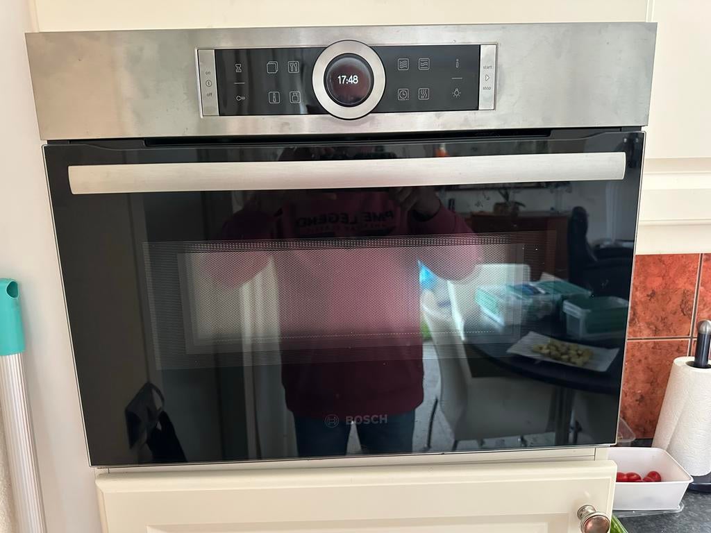 Bosch combi-magnetron CMG633BS1 zo goed als nieuw, Zo goed als nieuw, Oven met grill, Inbouw, Draaiplateau