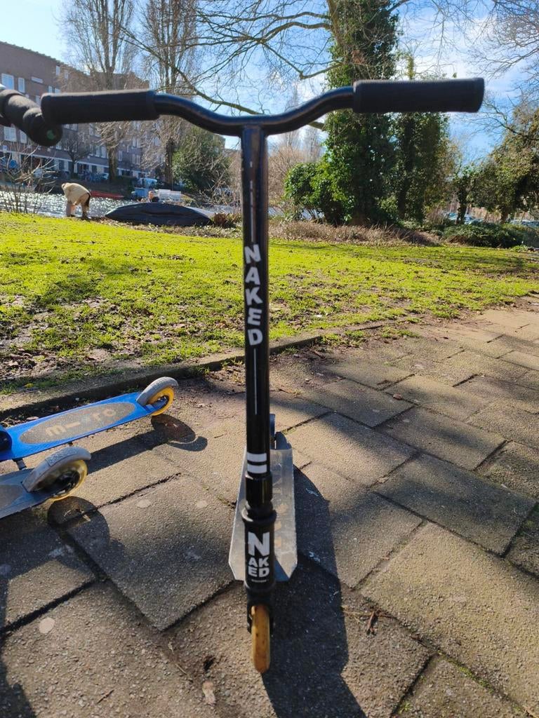 Naked Stunt Step Zwart, Fietsen en Brommers, Ophalen of Verzenden, Gebruikt, Gewone step, Naked