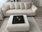 Bank Elsa 3-zits - stof Anthology met losse poef, Ophalen, Driepersoons, 75 tot 100 cm, Zo goed als nieuw