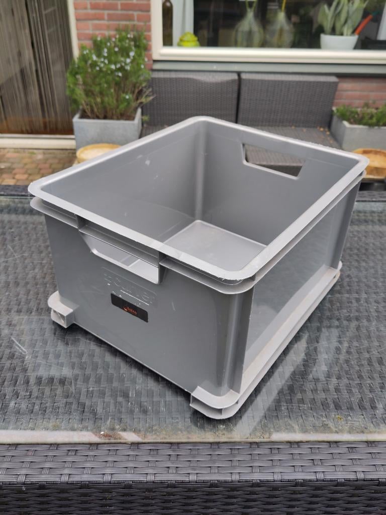 Curver Unibox opbergboxen 30 liter zilver - Maat L, Ophalen, Gebruikt, Minder dan 35 cm, Minder dan 50 cm