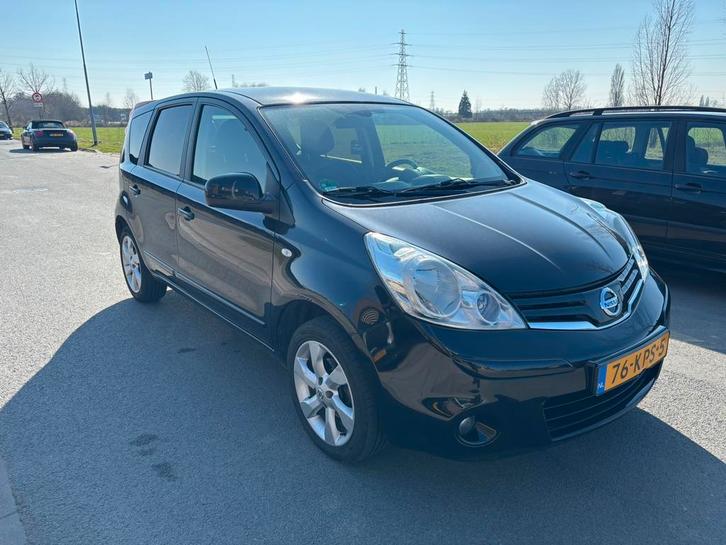 Nissan Note 1.6 16V 2010 Zwart Airco/Trekhaak! NW APK!, Auto's, Nissan, Bedrijf, Note, Benzine, C, Hatchback, Handgeschakeld, Origineel Nederlands