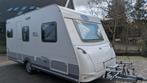 Zeer nette Caravalair Ambiance Style 465 (1e eigenaar), Caravans en Kamperen, Caravans, Kachel, Treinzit, Dwarsbed, 5 tot 6 meter