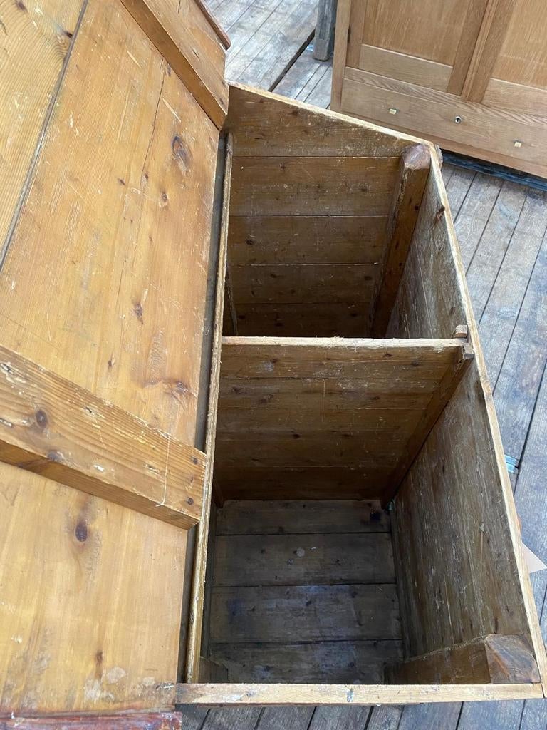 Oud grenen landelijke voorraadkist speelgoedkist kist, Ophalen