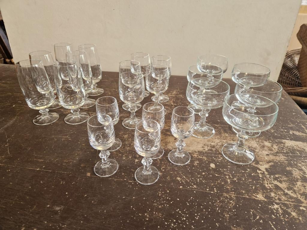 Bleikristal 24 Zwiesel Germany glazenset 22 stuks, Ophalen of Verzenden, Zo goed als nieuw, Overige typen