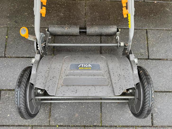 Stiga SCM 440 FS grasmaaier, Tuin en Terras, Grasmaaiers, Gebruikt, Handgrasmaaier, 40 t/m 49 cm, Kooimesmaaier, Ophalen