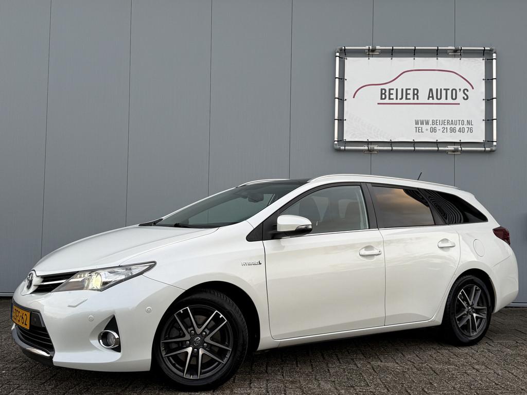 Toyota Auris Touring Sports 1.8 Hybrid Lease+ Camera., Euro 5, Stof, Gebruikt, Wit