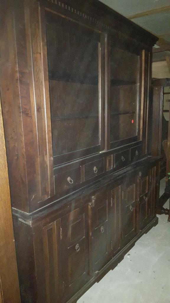 Koloniale SCHUIFVITRINE, Huis en Inrichting, Ophalen, Gebruikt, 25 tot 50 cm, Minder dan 100 cm