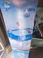 Familiezwembad voor in de tuin met afdekzeil, Minder dan 80 cm, Opblaaszwembad, Ophalen of Verzenden, Rechthoekig