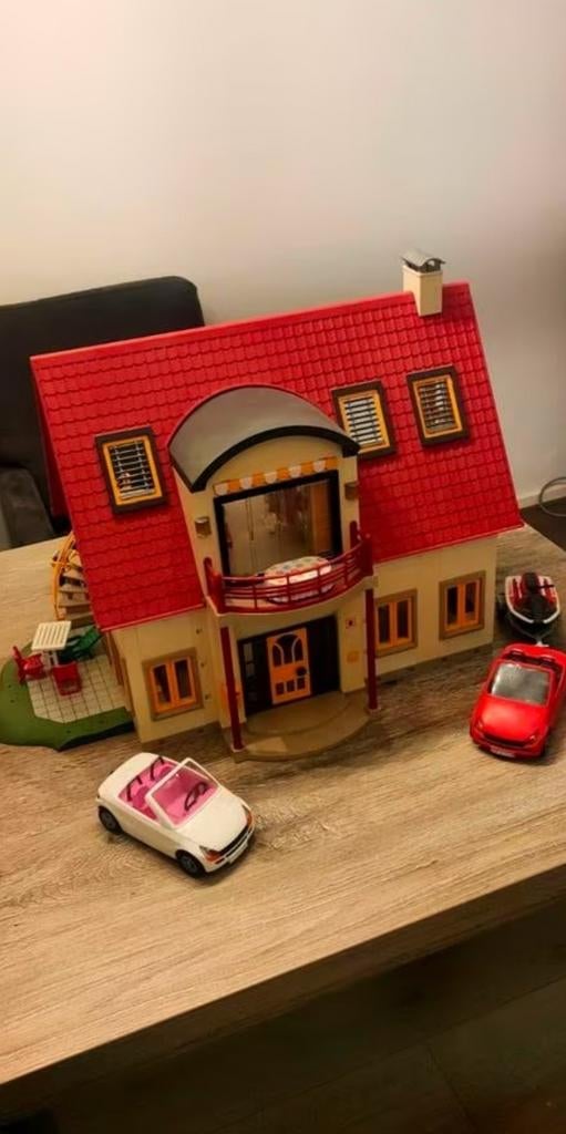 Modern Moderne Villa Playmobil huis inclusief accessoires, Ophalen, Zo goed als nieuw