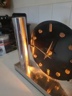 Art deco klok met verlichting., Ophalen of Verzenden