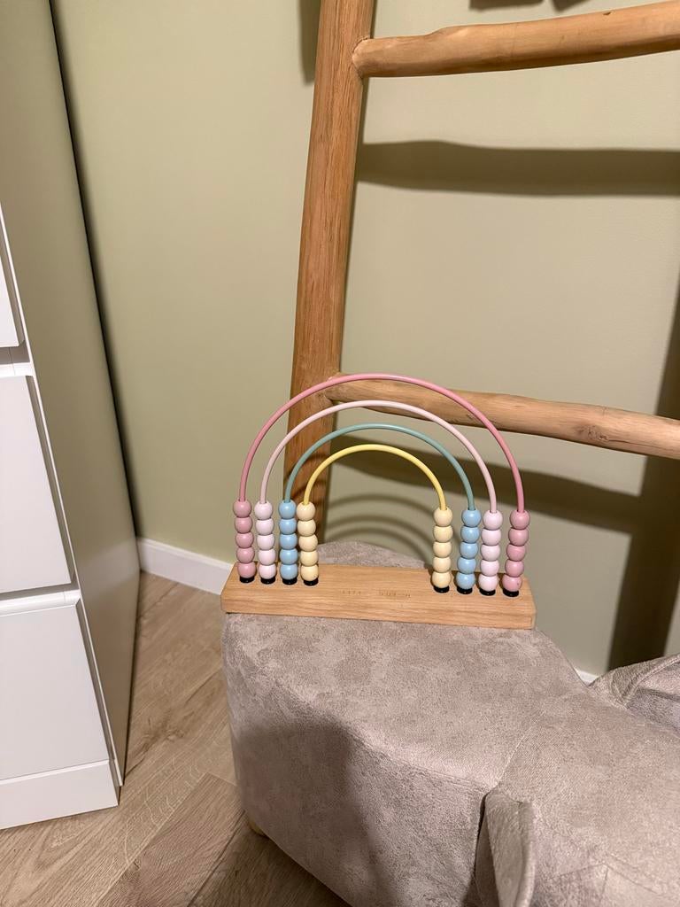 Little Dutch Telraam Regenboog - Pastelkleuren, Ophalen of Verzenden, Zo goed als nieuw, Rekenen