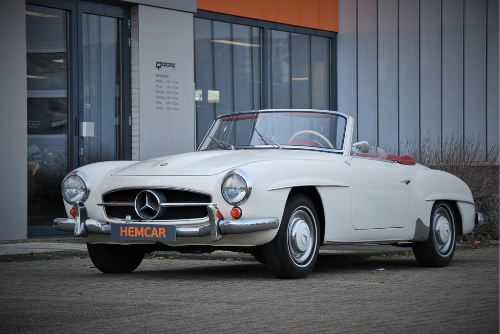 Mercedes-Benz 190 SL Roadster MATCHING NUMBERS / zeer goede, Auto's, Cabriolet, Wit, Handgeschakeld, Geïmporteerd