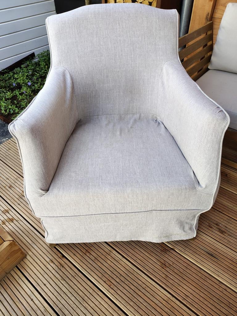 Riviera Maison Fauteuil., Huis en Inrichting, Fauteuils, Ophalen of Verzenden, 75 tot 100 cm, Stof, 50 tot 75 cm