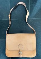 Natuurlijk lederen postman bag cross body - Nieuwstaat, Ophalen of Verzenden, Nieuw, Beige, Overige typen