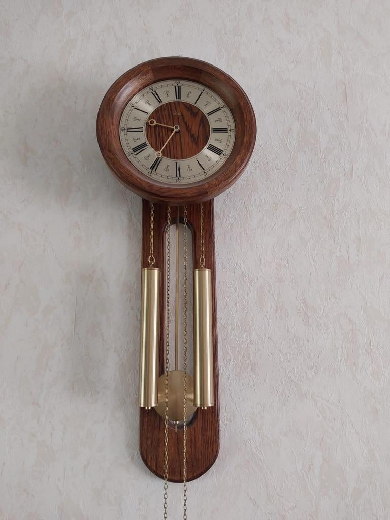 Jeka wandklok met gong., Ophalen, Gebruikt, Analoog, Wandklok