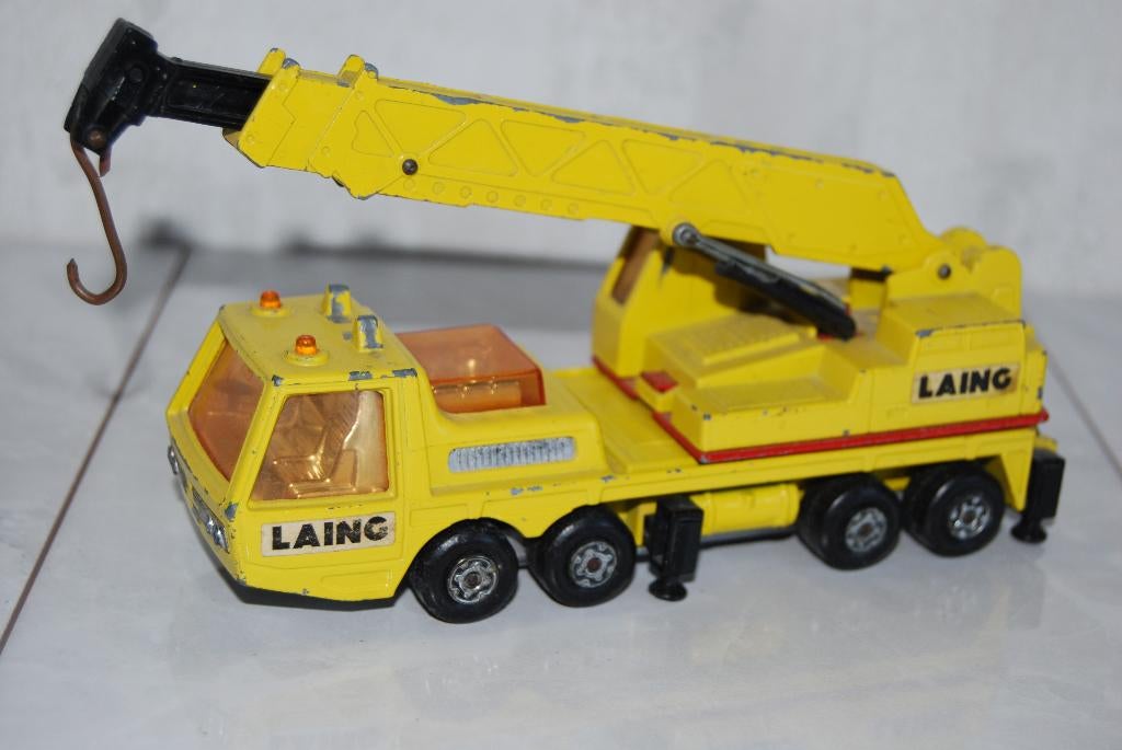 Matchbox SuperKings K-12 Hercules Mobile Crane, Ophalen of Verzenden, Gebruikt, Bus of Vrachtwagen