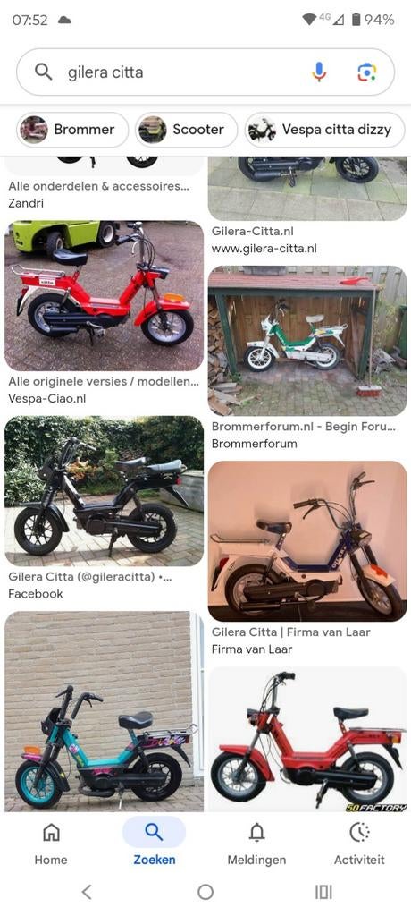 Gezocht Gilera citta, Ophalen of Verzenden