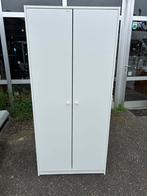 Witte kledingkast met hangruimte en planken, Huis en Inrichting, Kasten | Kledingkasten, Ophalen, Gebruikt, 50 tot 100 cm, 150 tot 200 cm