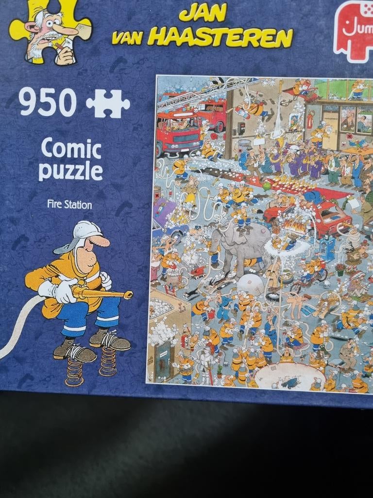 Jan van haasteren fire station, Hobby en Vrije tijd, Denksport en Puzzels, Ophalen of Verzenden, 500 t/m 1500 stukjes, Zo goed als nieuw