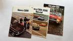 3x Simca / Chrysler - brochures, Ophalen of Verzenden, Gelezen, Overige merken