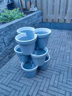 Stapelbare bloempotten., Ophalen, Kunststof, Gebruikt, Balkon