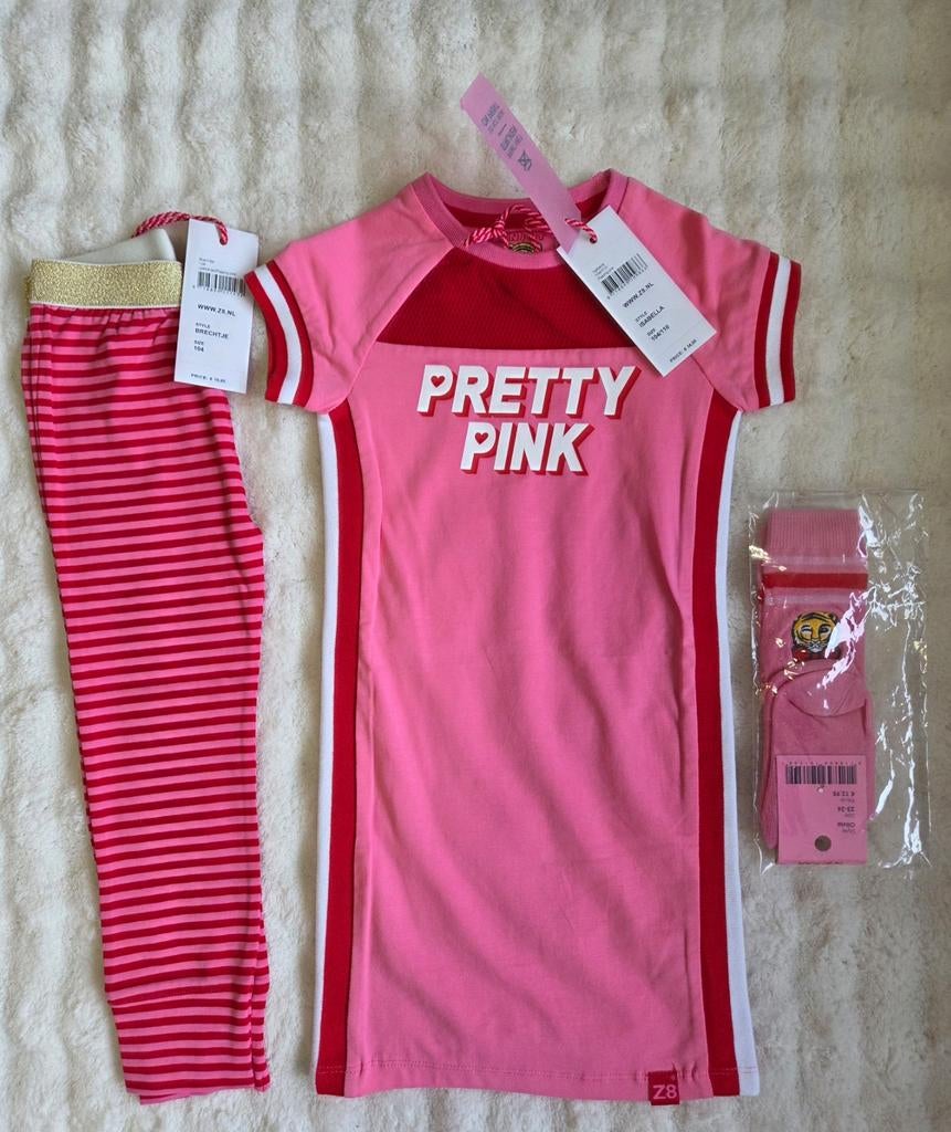 NIEUW Z8 complete set jurk, legging, sokken maat 104/110, Meisje, Z8, Nieuw, Ophalen of Verzenden