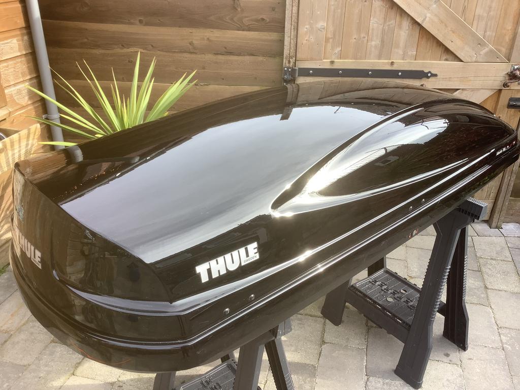 Thule Atlantis 780 glossy Black ,Dual Size, 196X78X44 , 480L, Ophalen, Zo goed als nieuw