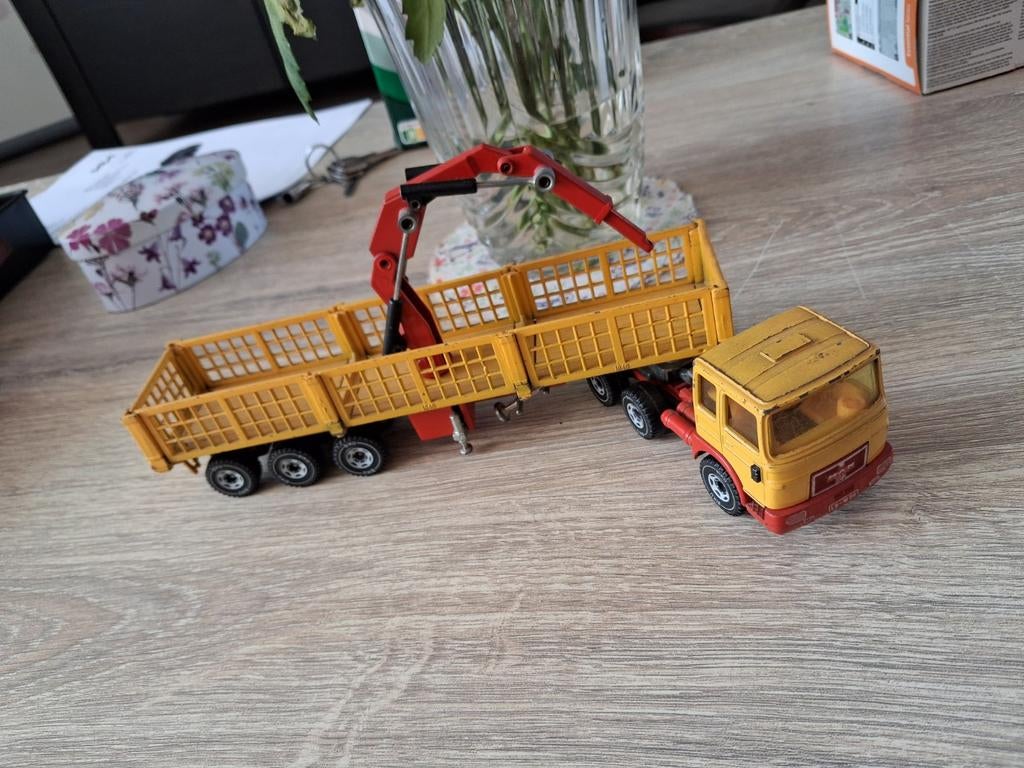 MAN TRUCK met OPLEGGER, Overige merken, Gebruikt, 1:32 tot 1:50, Ophalen of Verzenden