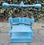 Antieke Boekenpers / Drukpers - Blauw Gietijzer, Ophalen