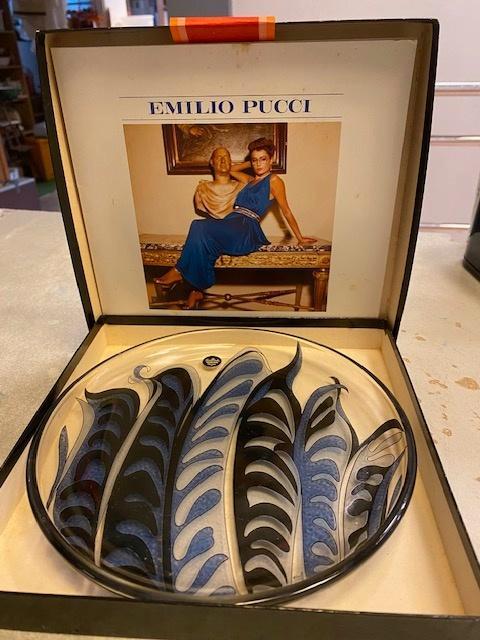 Rosenthal schaal - "KUNERT-Glas"jaar 1982 - Emilio Pucci, Antiek en Kunst, Kunst | Beelden en Houtsnijwerken, Ophalen of Verzenden