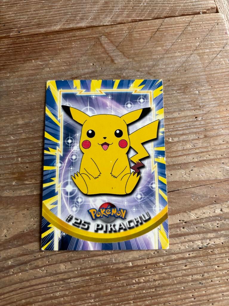 Pikachu Topps kaart #25, Ophalen of Verzenden, Gebruikt, Losse kaart