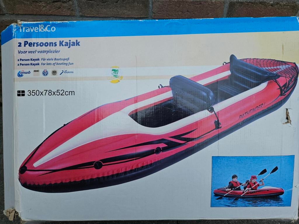 Travel&Co 2-persoons opblaasbare boot kajak, Ophalen of Verzenden, 2-persoons
